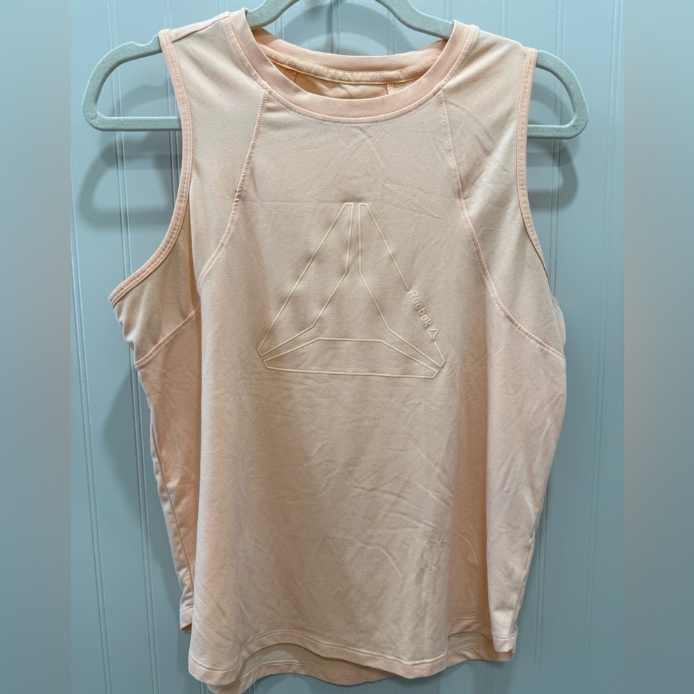 Reebok Orange Pink Sleeveless Muscle Tee